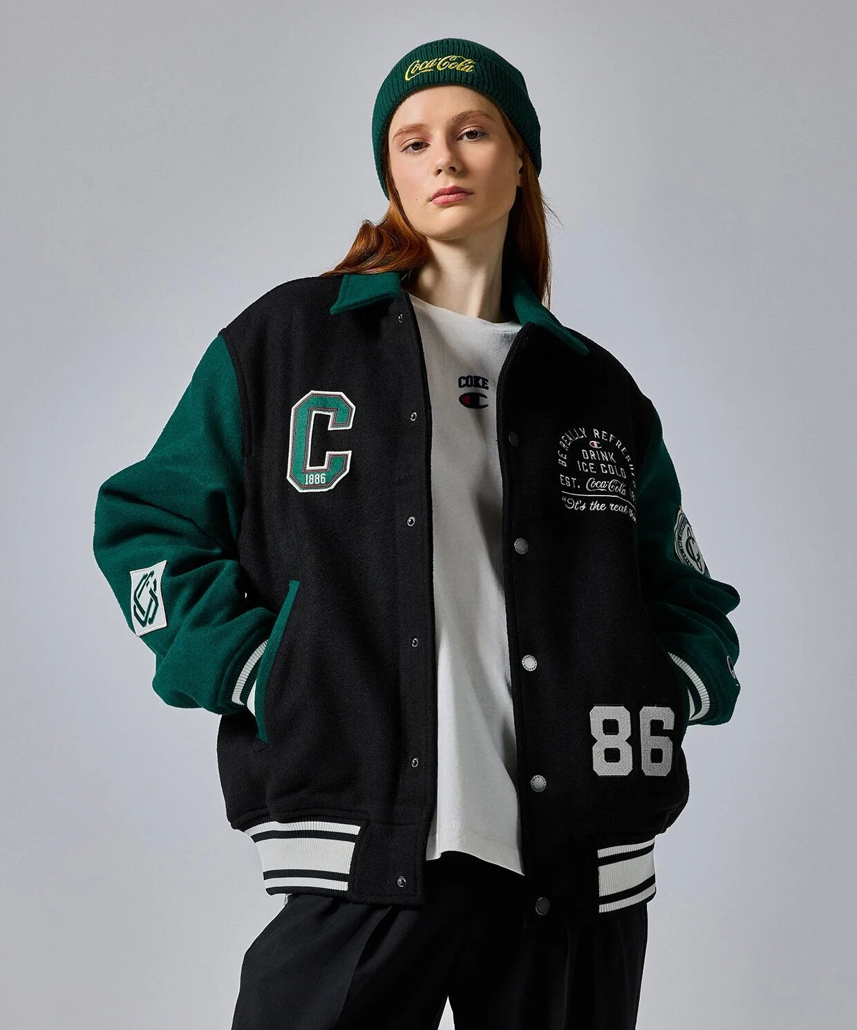 Champion bomber jacket green hotsell