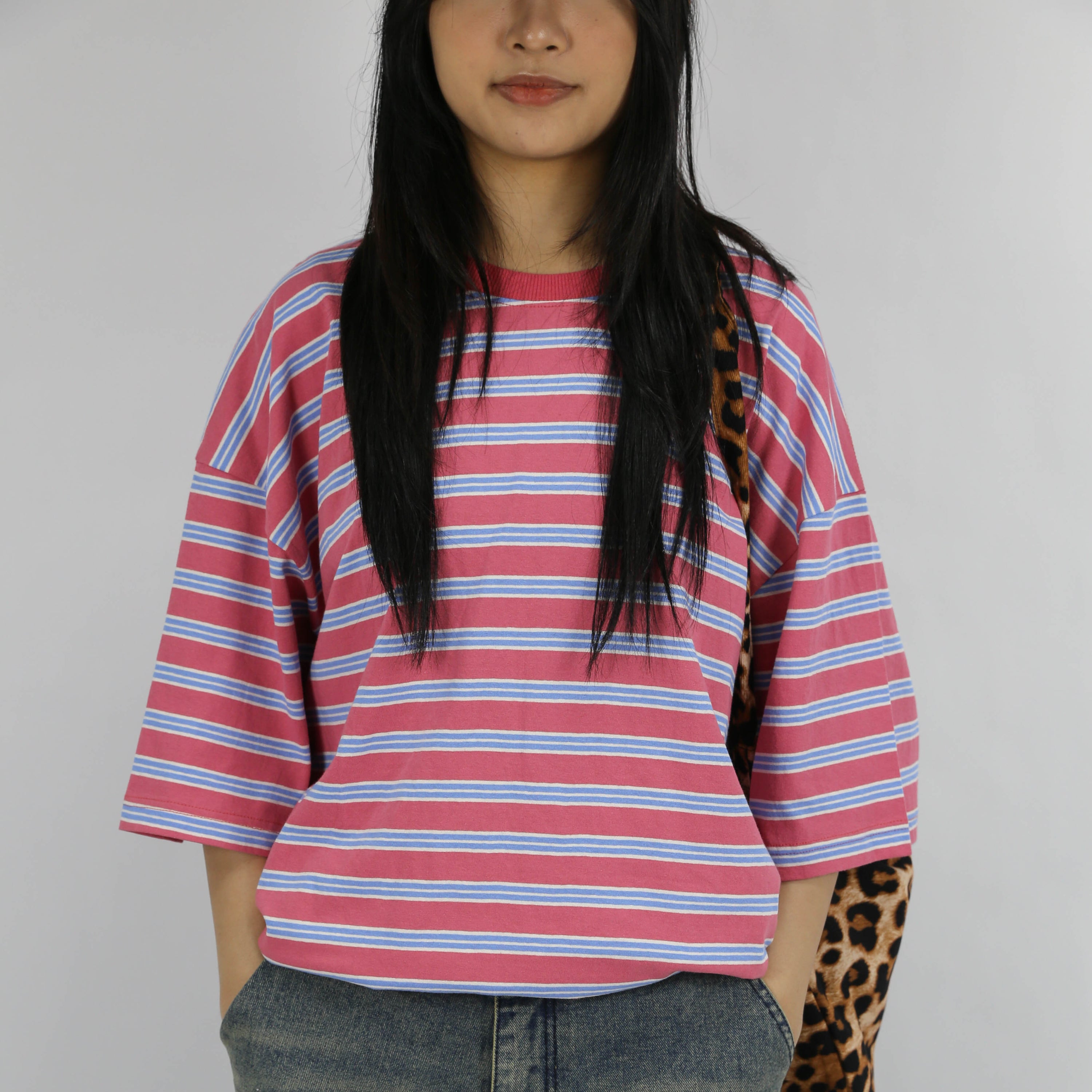 Manhattan Stripped Short Sleeve T-shirt - Red