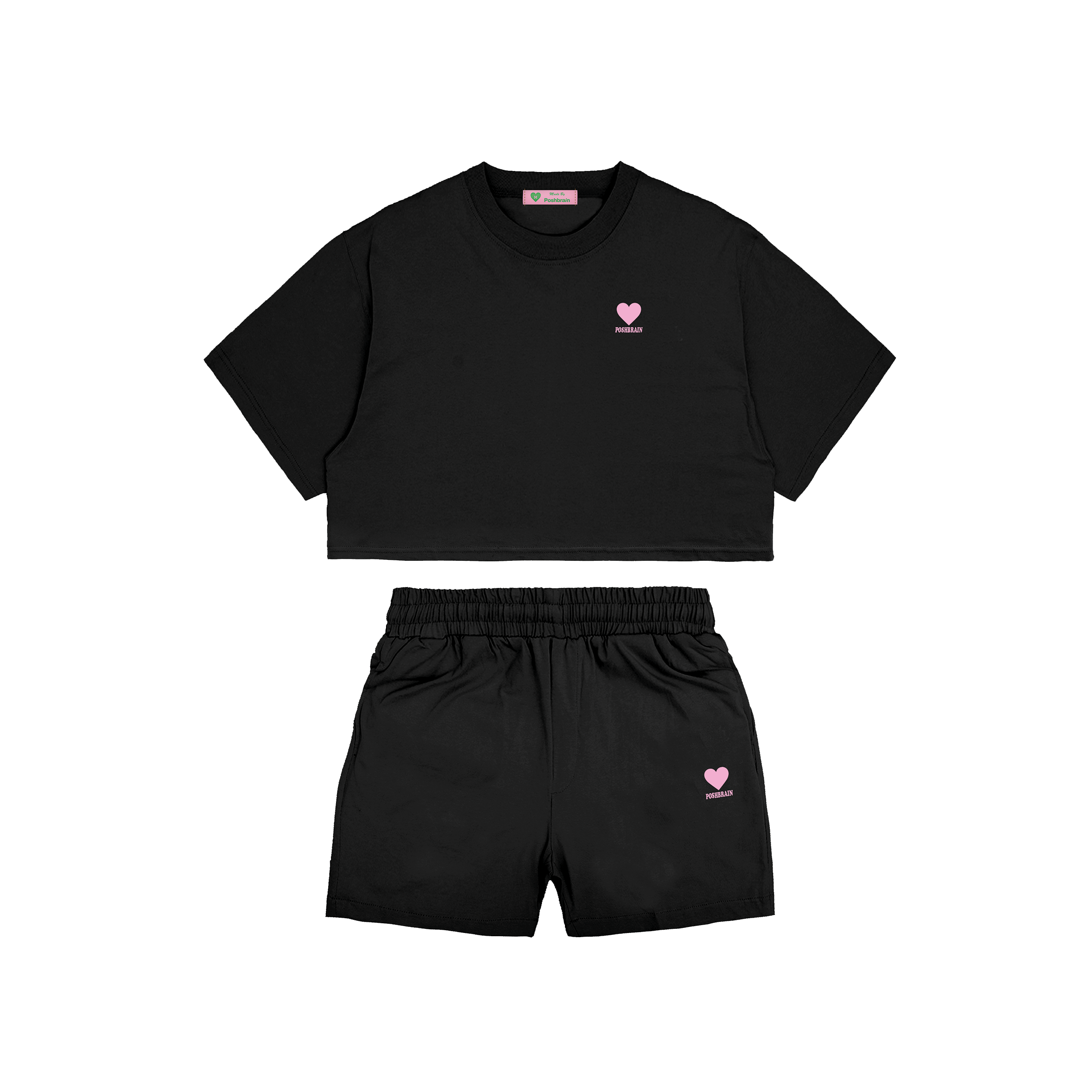 Posh Brain Hoping Cropped Set