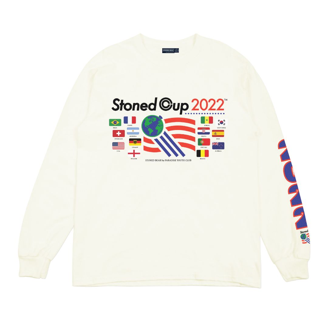 Stoned Bear by Paradise Youth Club Stoned Cup Long Sleeve T-shirt