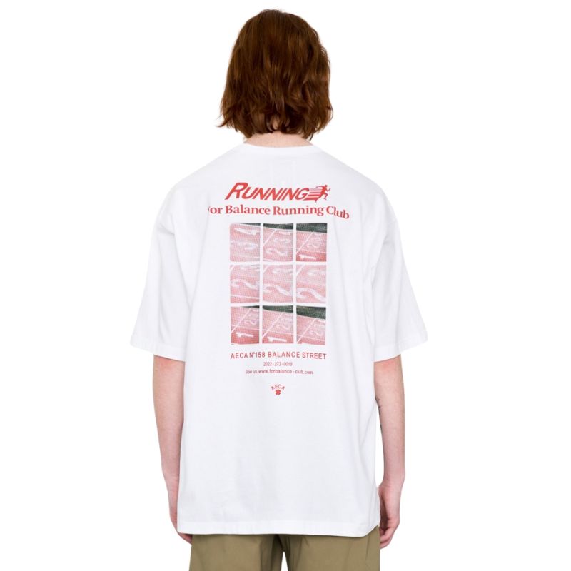 AECA WHITE AECA SOCIAL BALANCE Tシャツ WC AECA WHITE AECA SOCIAL BALANCE Tシャツ WC (AECA WHITE/T