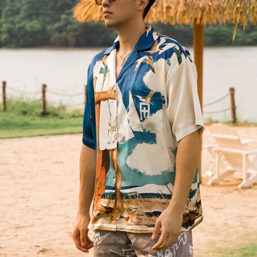 NCTHELABEL Lovers Vacation Short-Sleeve Shirt