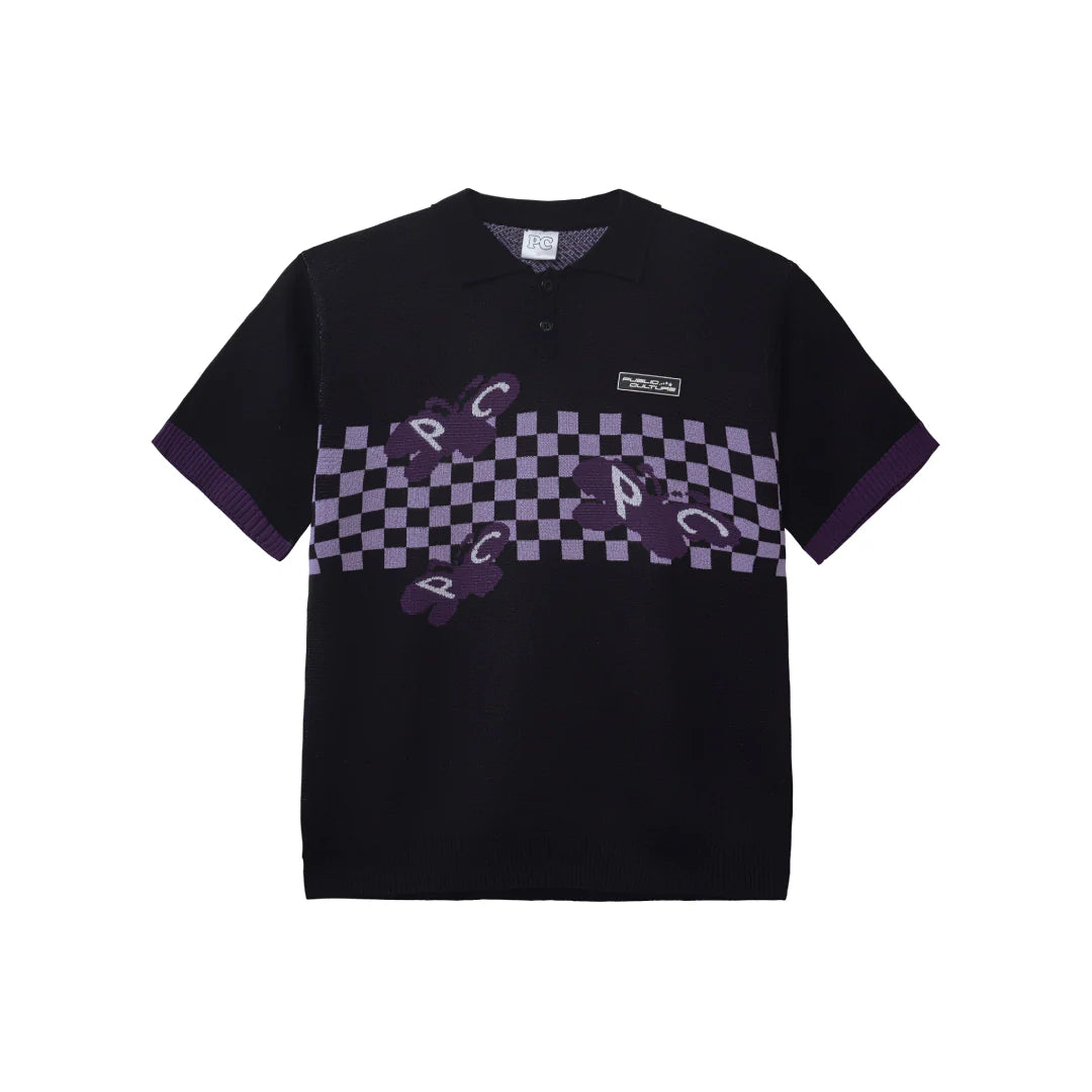 Public Culture Social Butterfly Knit Polo (MYBC)