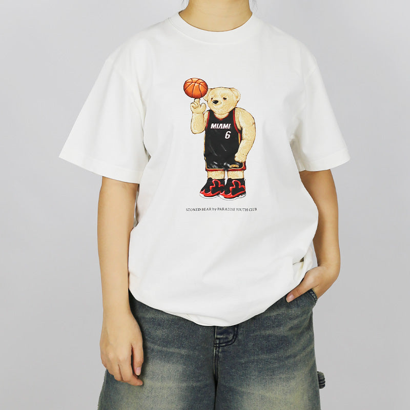 Stoned Bear by Paradise Youth Club Basketball Miami T-shirt