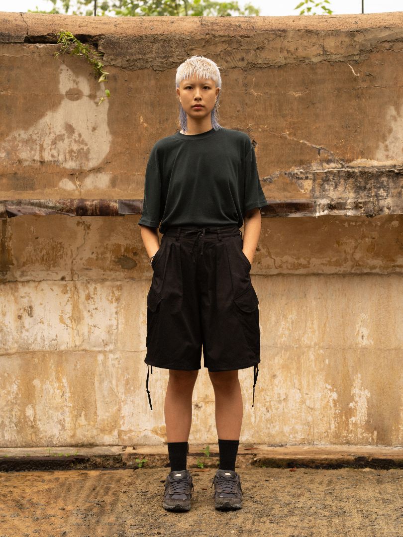 ZHD x Graye Studio Drawstring Balloon Cargo Shorts