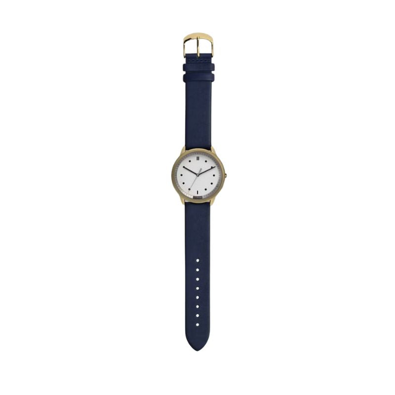HYPERGRAND 02 Nato Gold White Face with Classic Navy Leather Strap - From The Archives