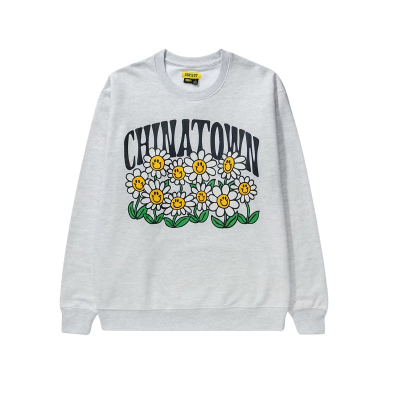 Chinatown Market Smiley Flower Power Crewneck
