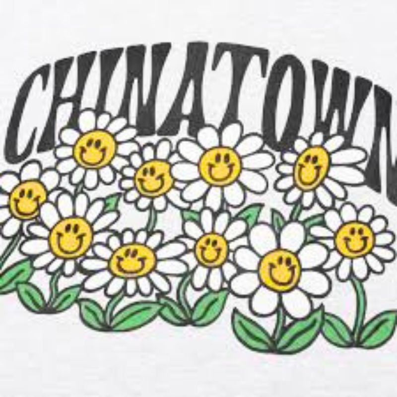 Chinatown Market Smiley Flower Power Crewneck