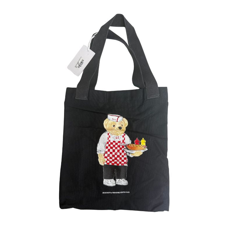Stoned Bear by PYC Hot Dog Bear Tote Bag - One Size