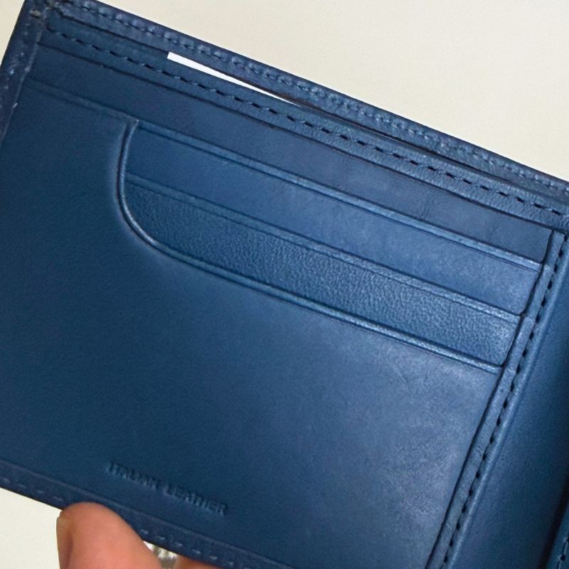 Status Anxiety Blue Bi-Fold Wallet - One Size