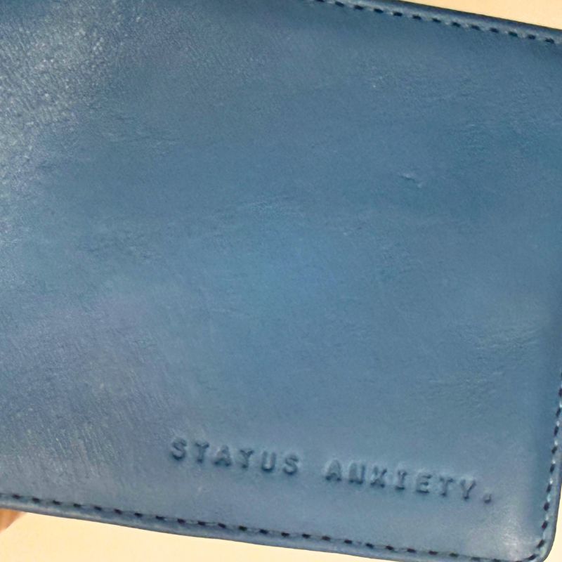 Status Anxiety Blue Bi-Fold Wallet - One Size