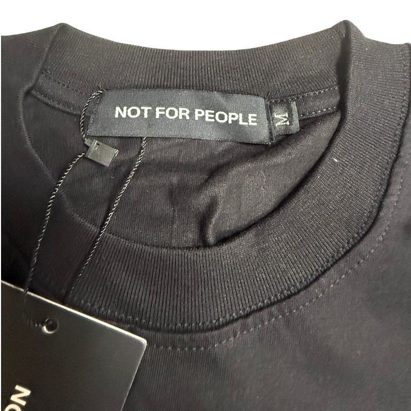 Not For People Black Tee - M