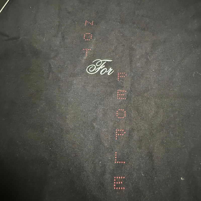 Not For People Black Tee - M