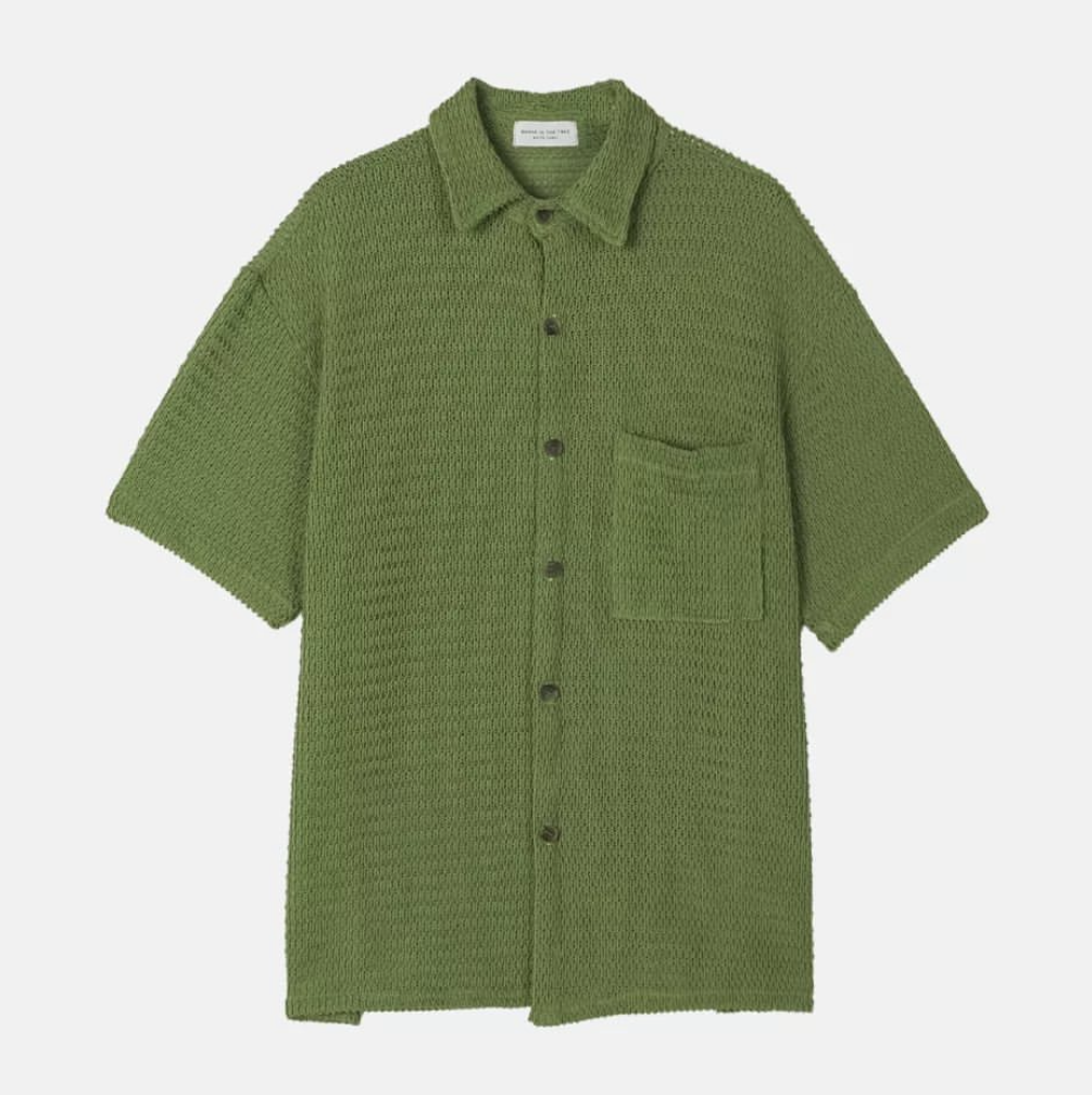 Knit Collar Shirt