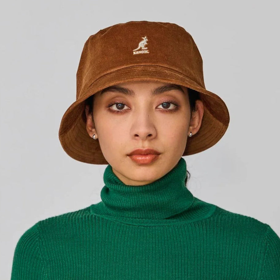 Kangol Cord Bucket Hat - Wood