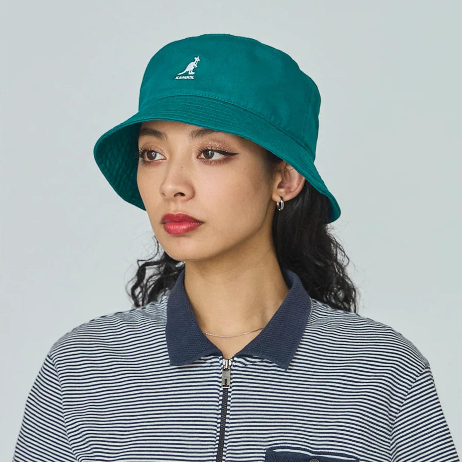 Kangol Washed Bucket Hat - Marine Teal