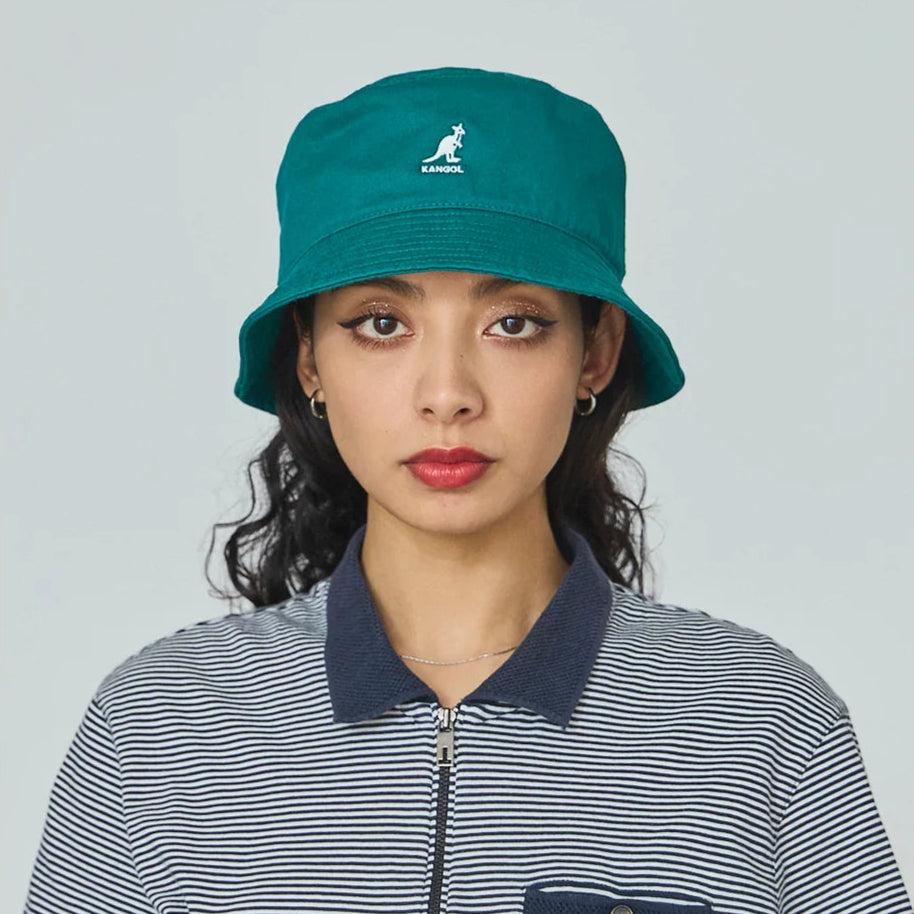 Kangol Washed Bucket Hat - Marine Teal