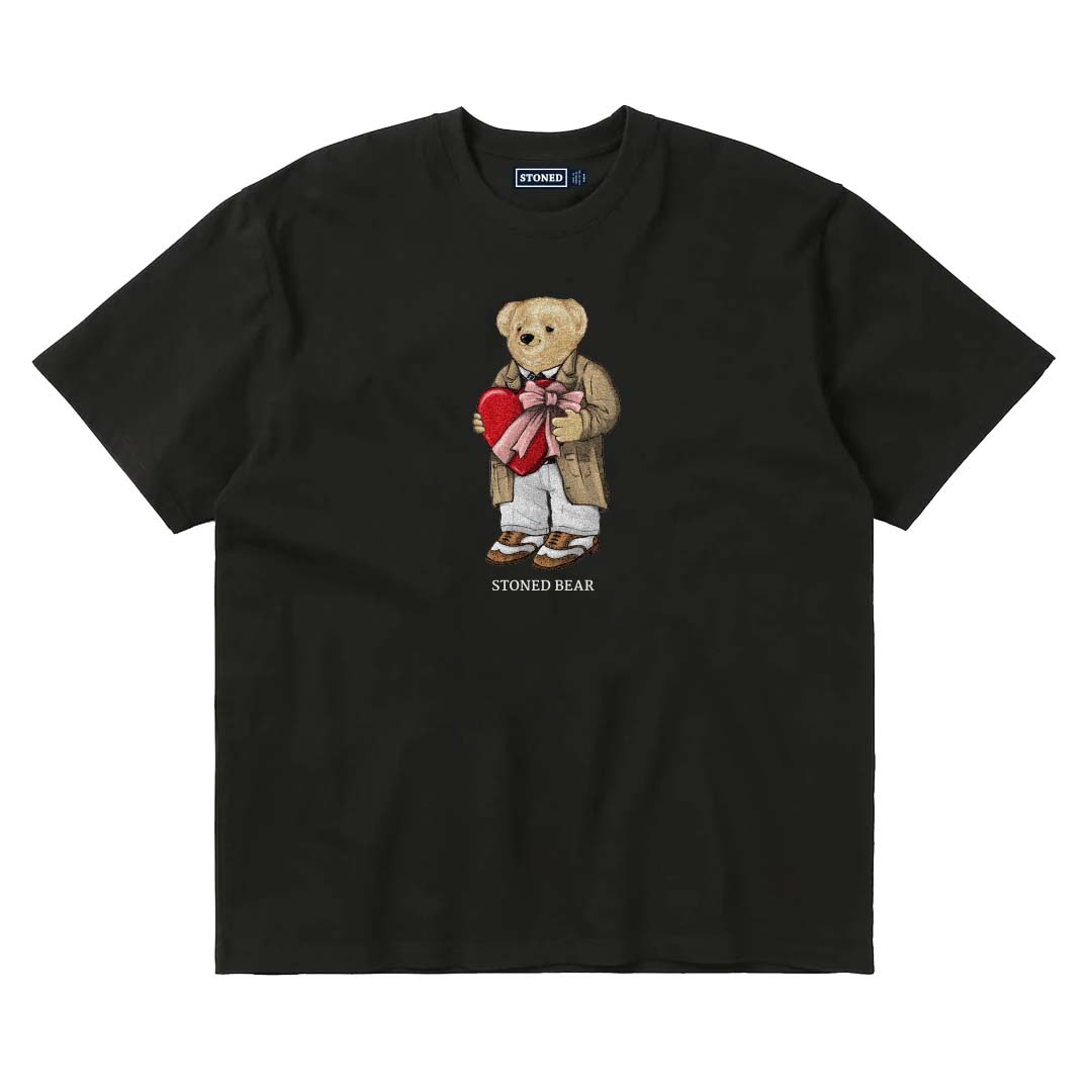 Stoned Bear by Paradise Youth Club Valentine T-shirt (MYBC)
