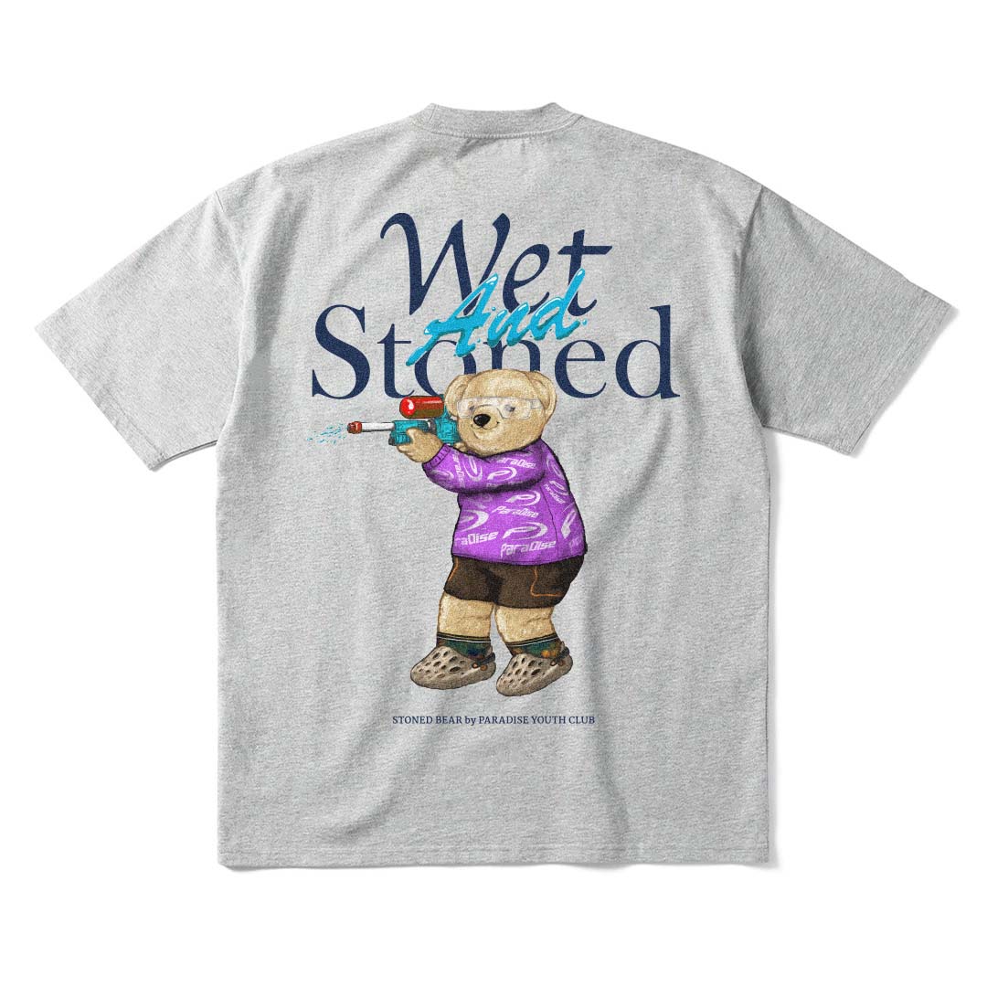 Stoned Bear by Paradise Youth Club Shoot T-shirt (MYBC)