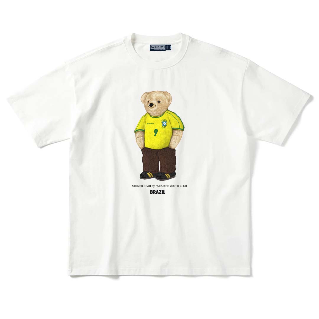 Stoned Bear by Paradise Youth Club Worldcup Brazil T-shirt