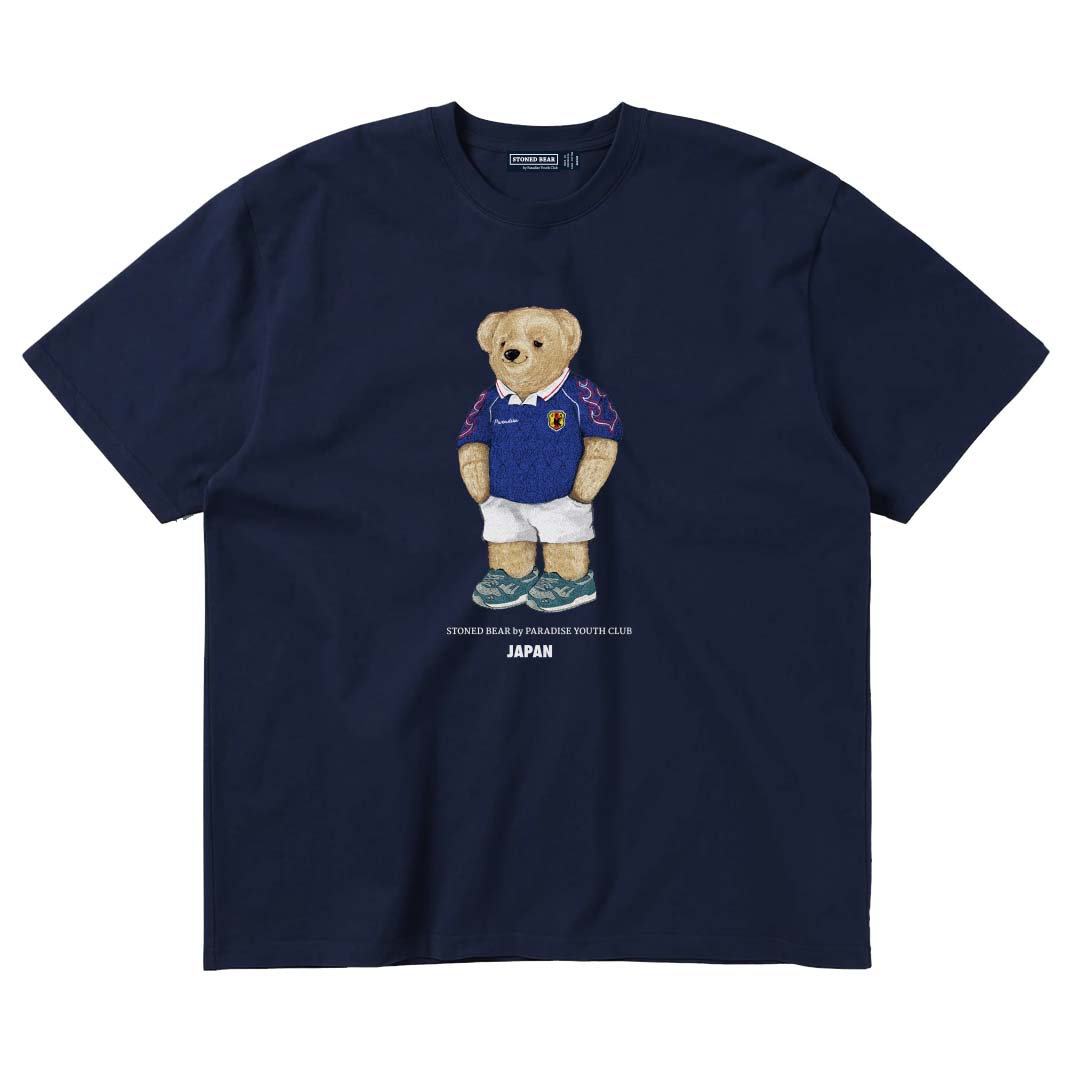 Stoned Bear by Paradise Youth Club Worldcup Japan T-shirt (MYBC)