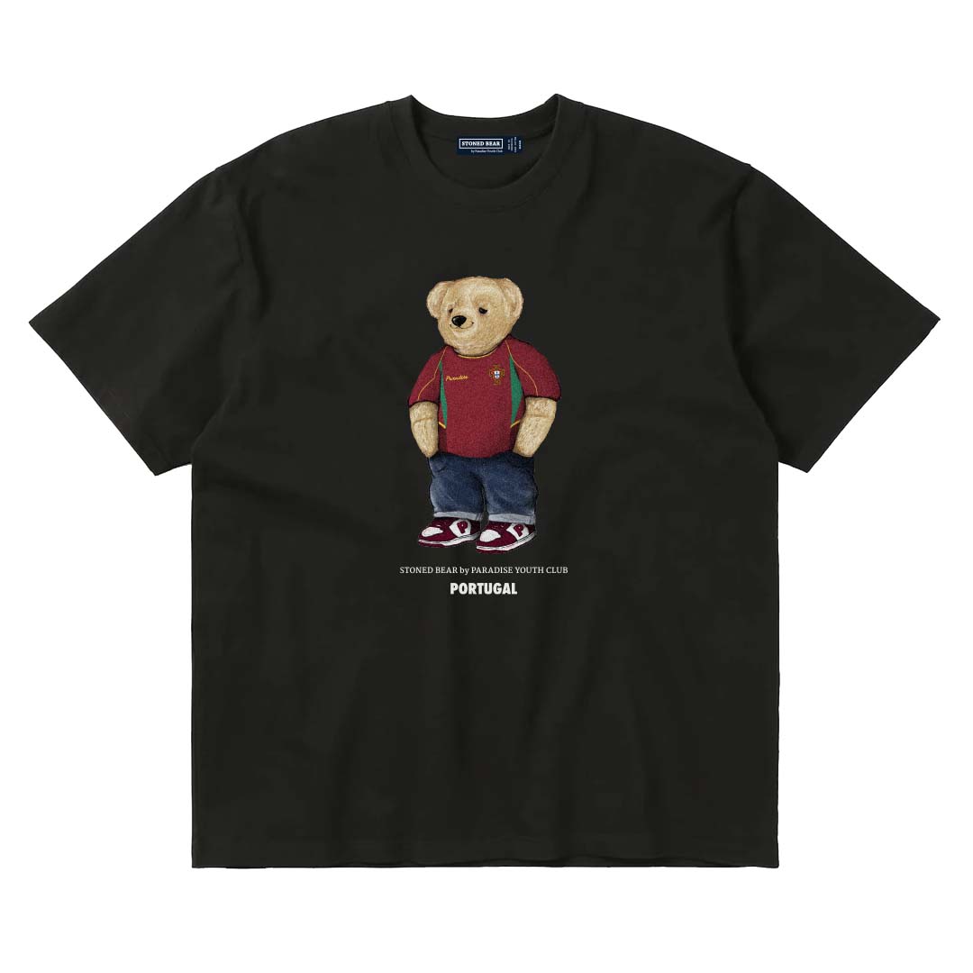 Stoned Bear by Paradise Youth Club Worldcup Portugal T-shirt