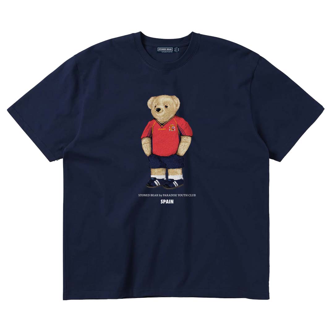Stoned Bear by Paradise Youth Club Worldcup Spain T-shirt