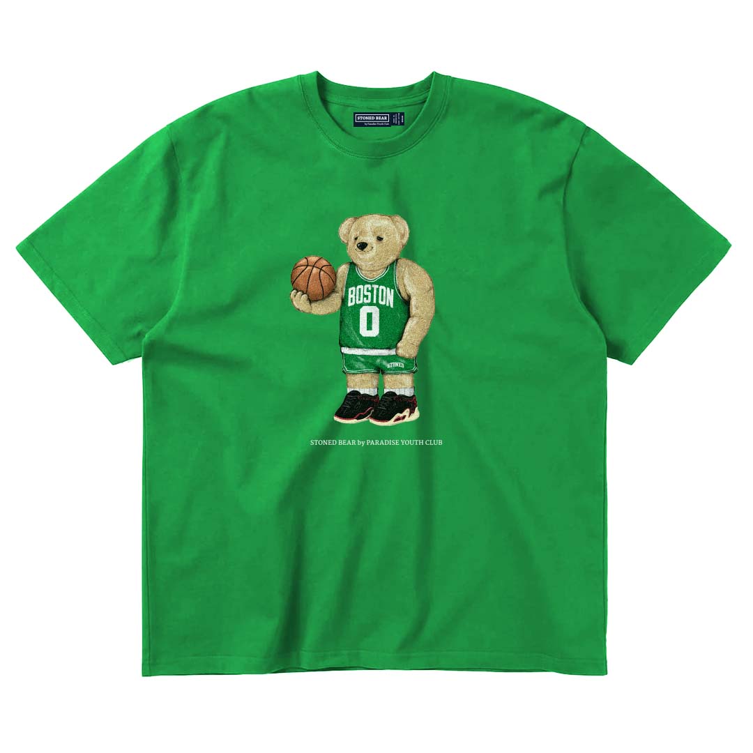 Stoned Bear by Paradise Youth Club Basketball Boston T-Shirt (MYBC)