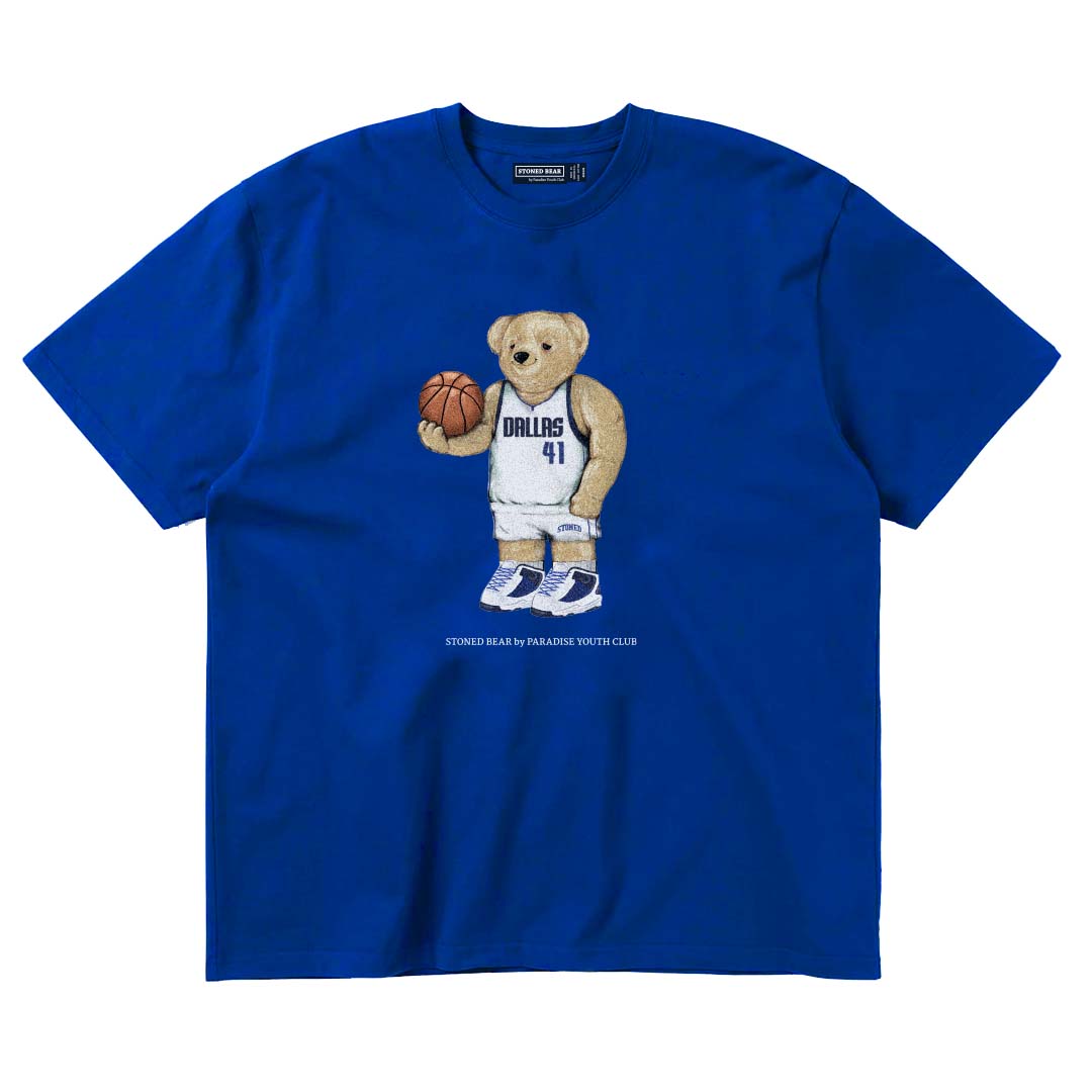 Stoned Bear by Paradise Youth Club Basketball Dallas T-Shirt (MYBC)