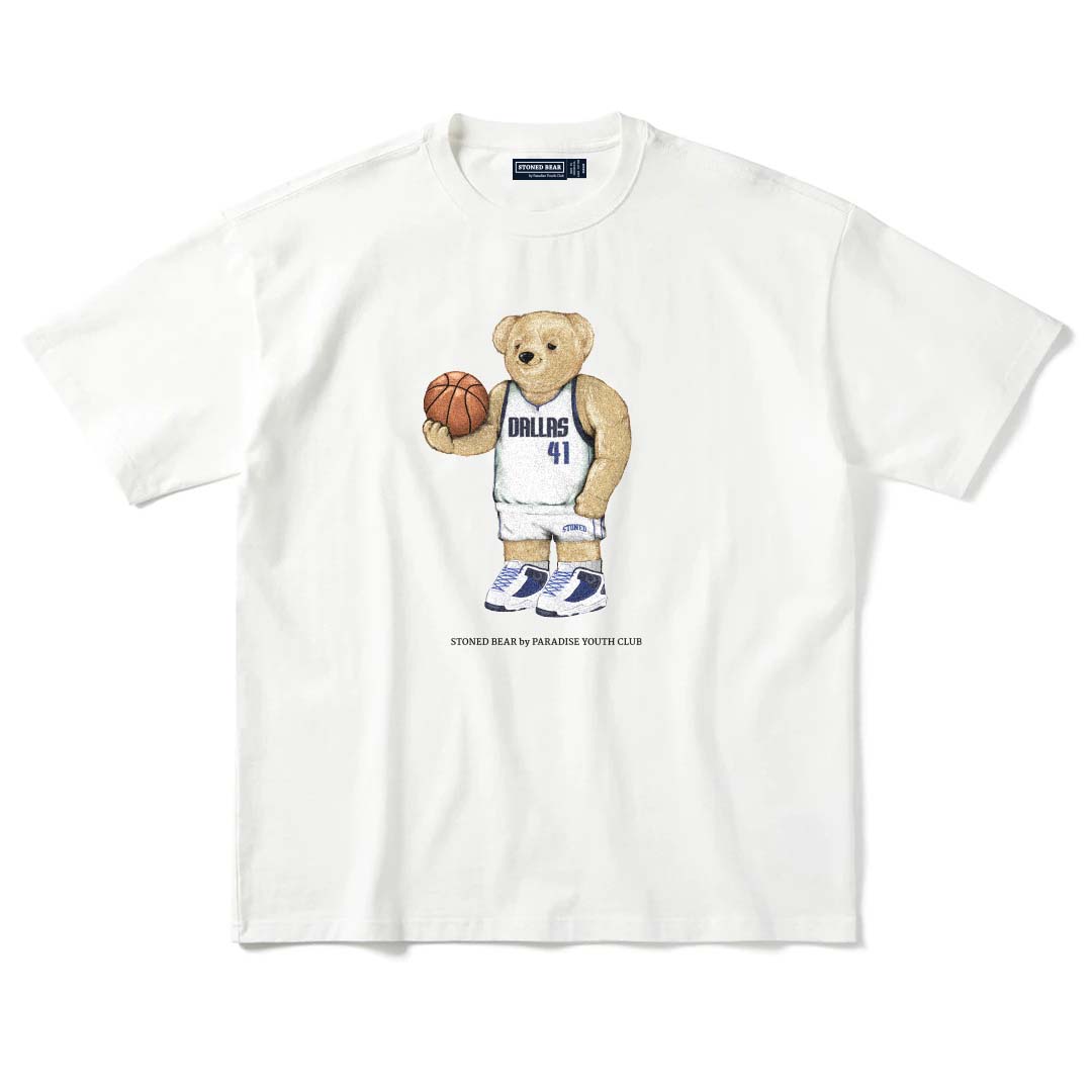 Stoned Bear by Paradise Youth Club Basketball Dallas T-Shirt