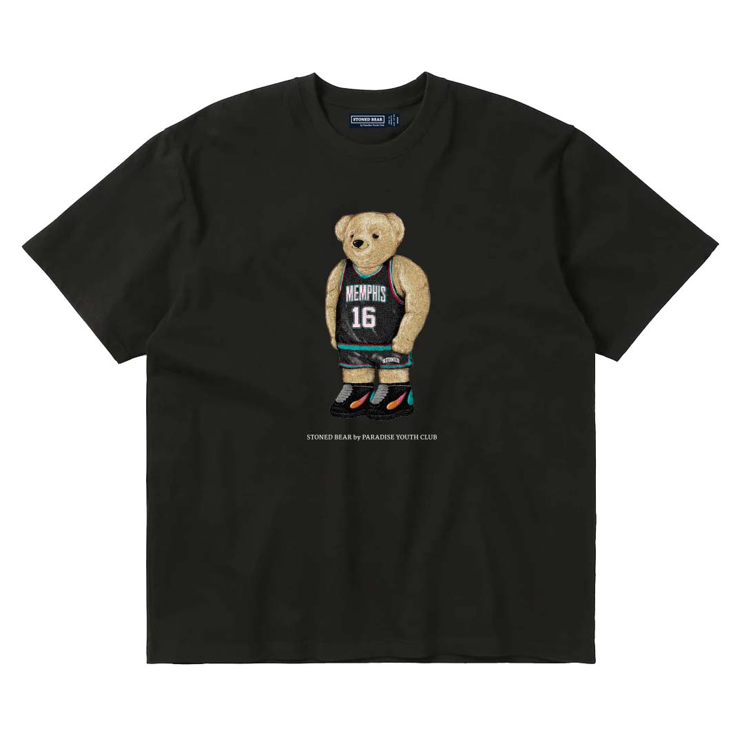 Stoned Bear by Paradise Youth Club Basketball Memphis T-shirt (MYBC)