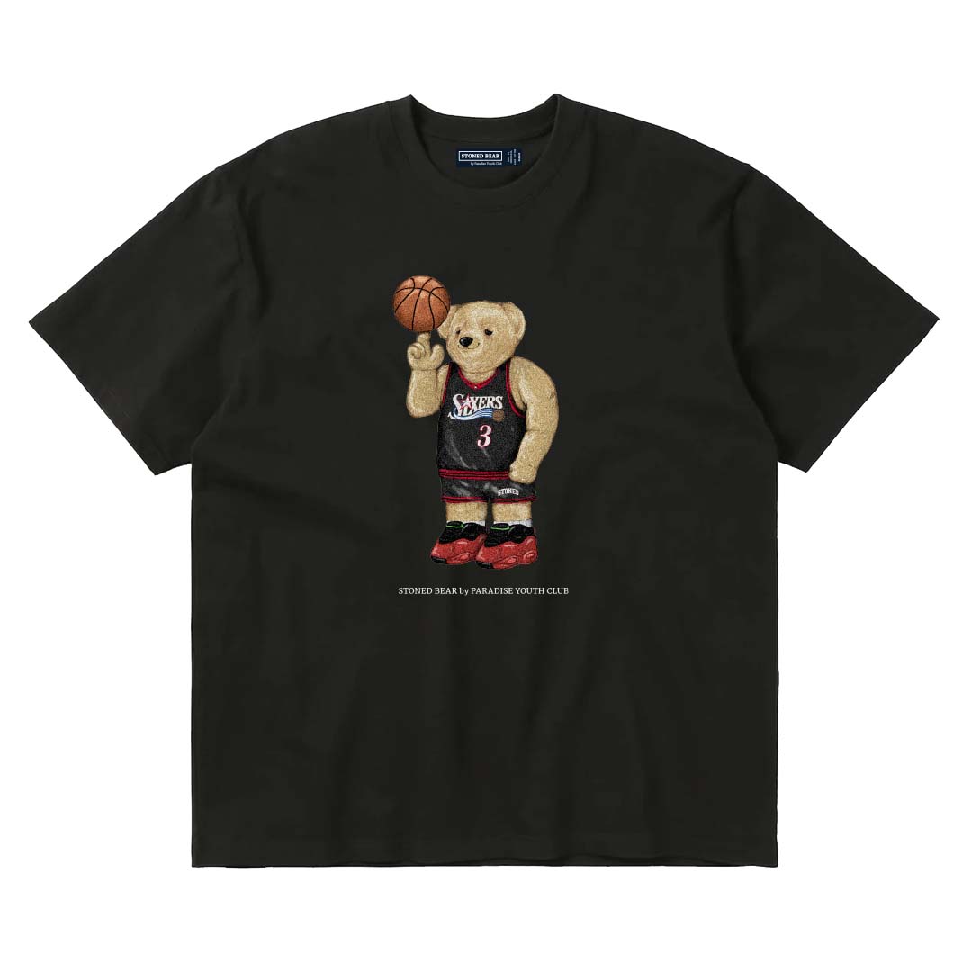 Stoned Bear by Paradise Youth Club Basketball Philadelphia T-shirt
