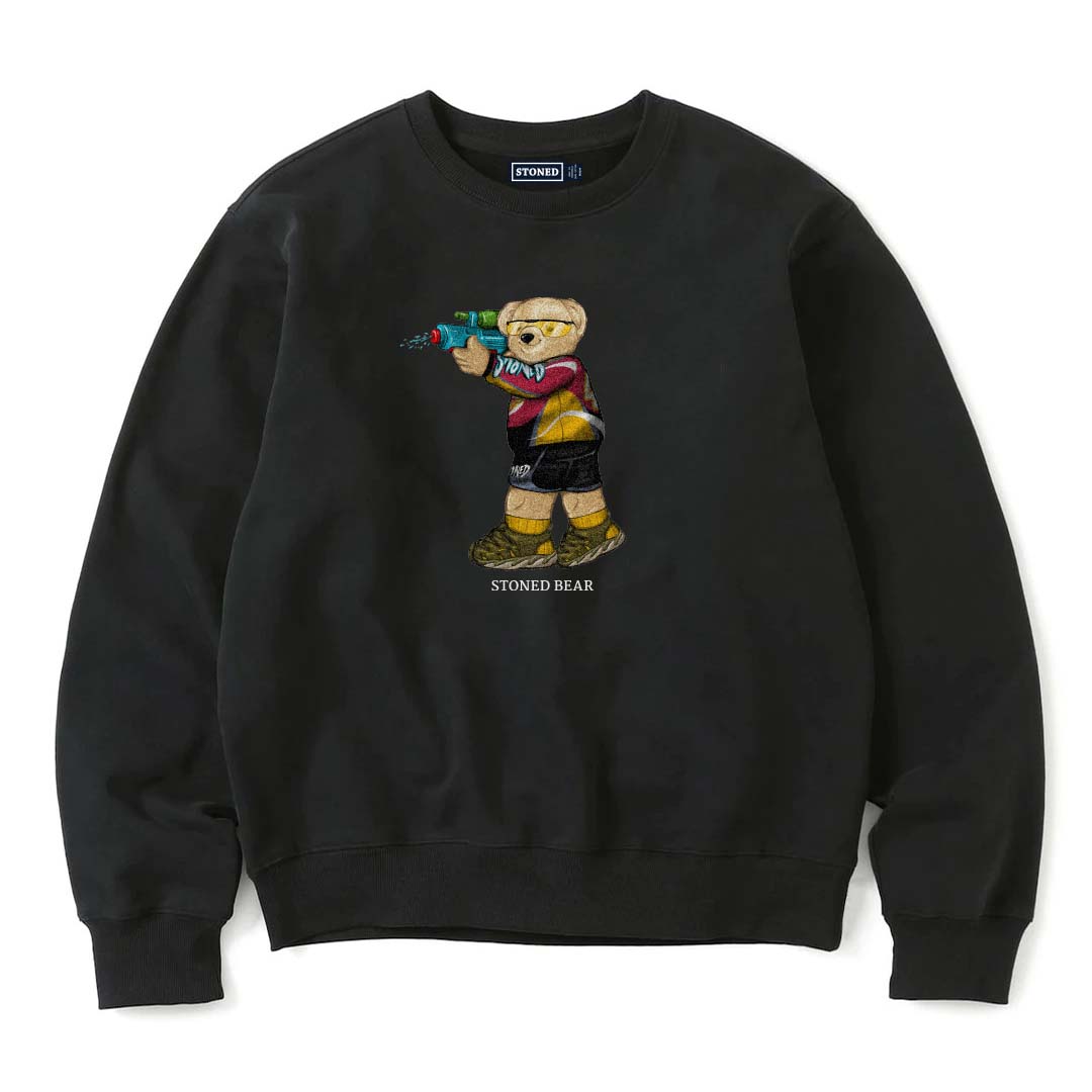 Stoned Bear by Paradise Youth Club Shooter Sweatshirt