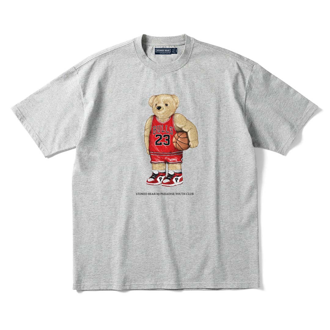 Stoned Bear by Paradise Youth Club Basketball Chicago T-Shirt