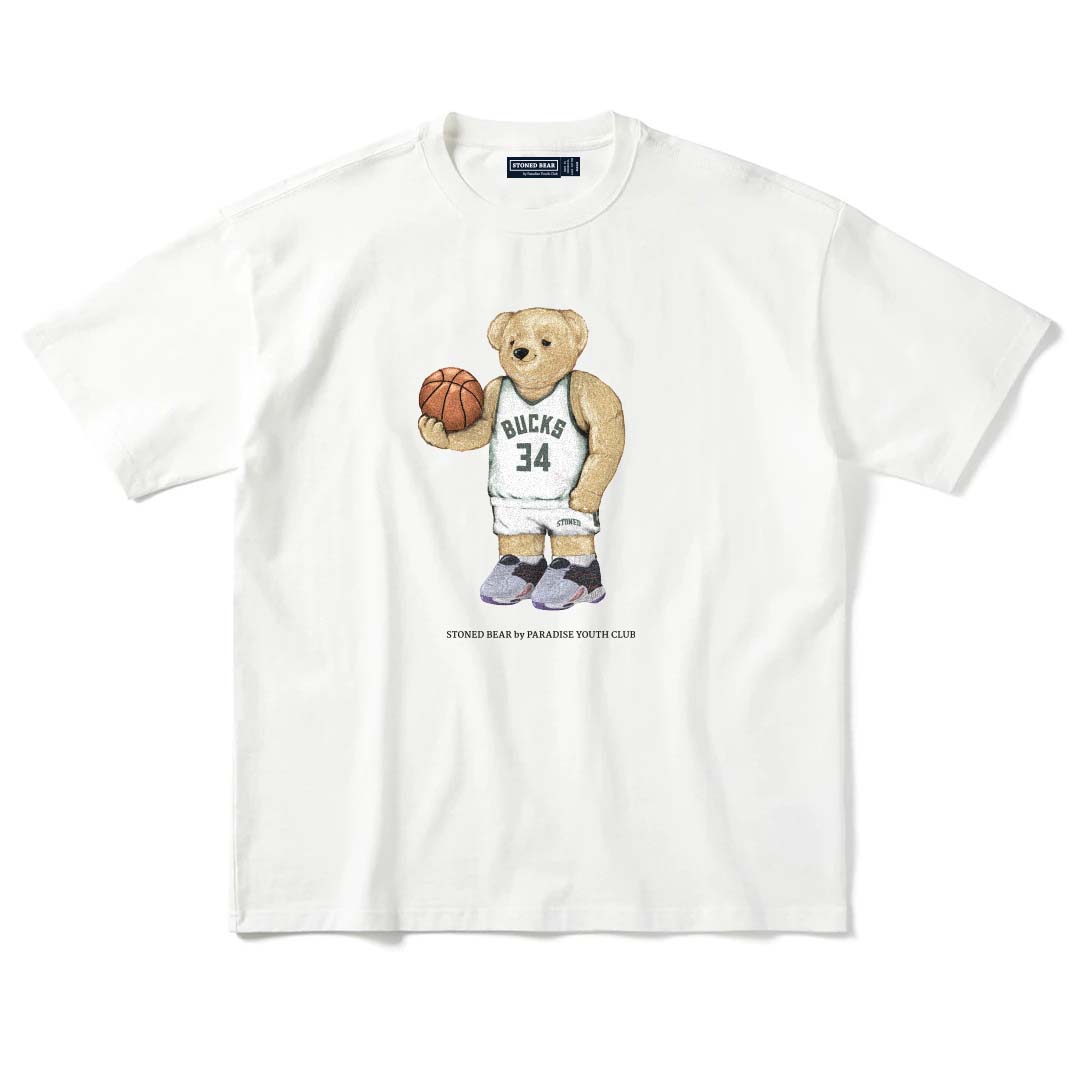 Stoned Bear by Paradise Youth Club Basketball Milwaukee T-shirt