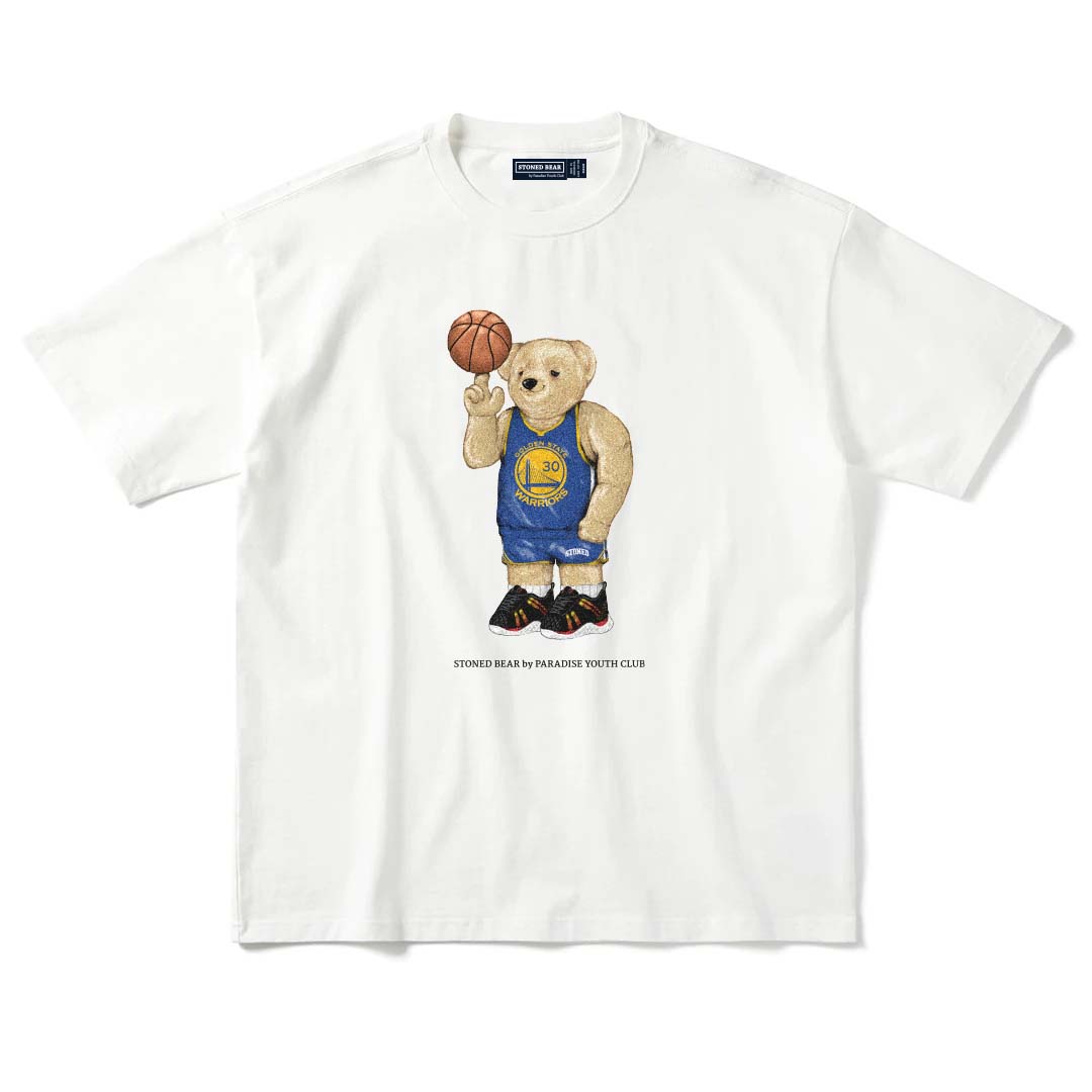 Stoned Bear by Paradise Youth Club Basketball San Francisco T-Shirt