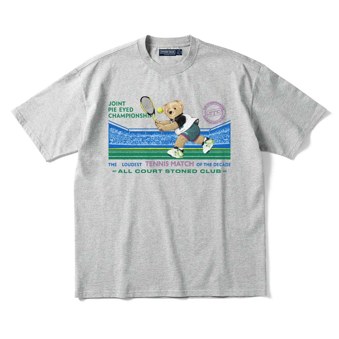 Stoned Bear by Paradise Youth Club Tennis Stoned Club T-Shirt