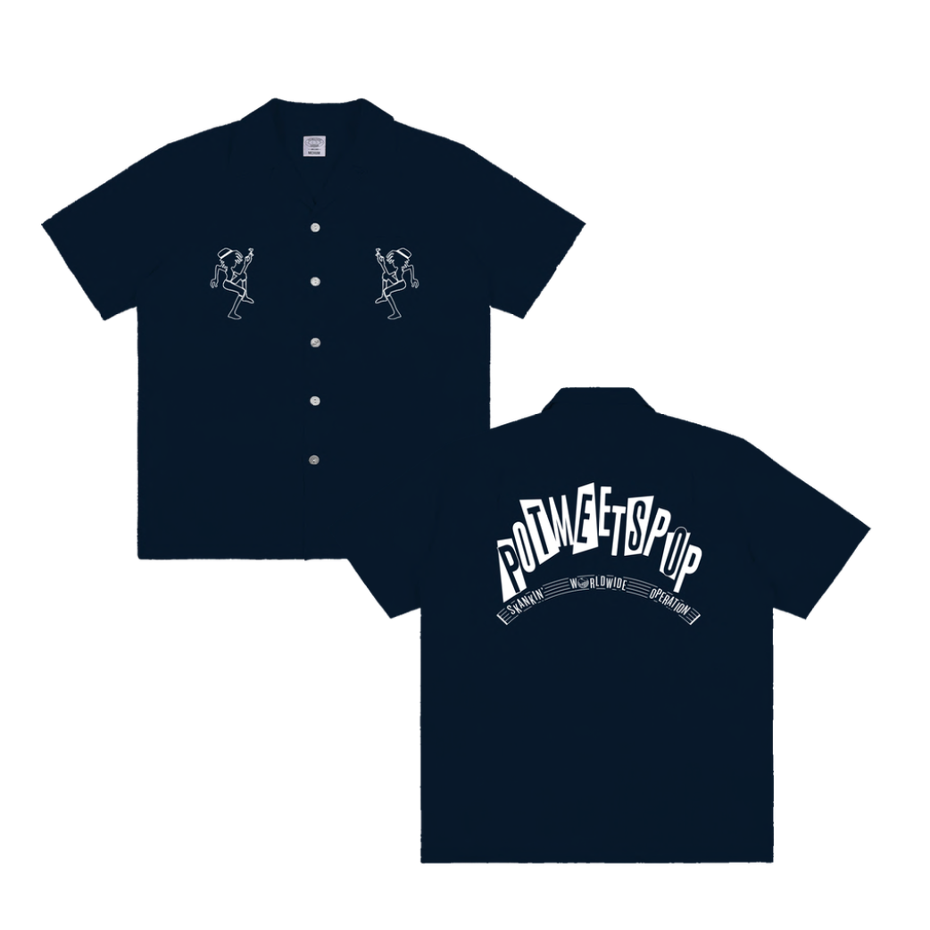 Pot Meets Pop Ska Fever Bowling Shirt