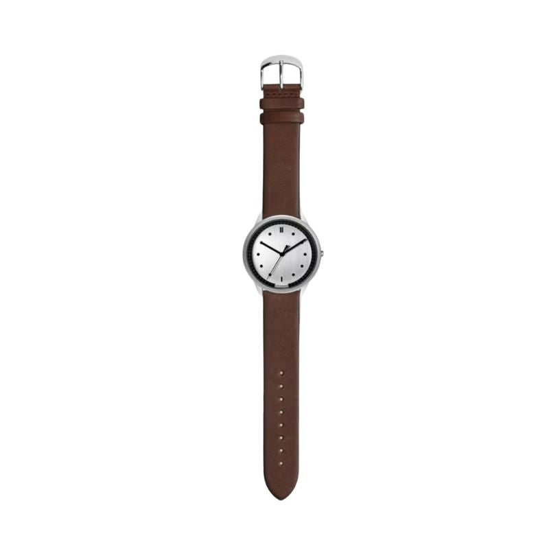 HYPERGRAND 02 Nato Silver Silver Face with Classic Brown Leather Strap - From The Archives