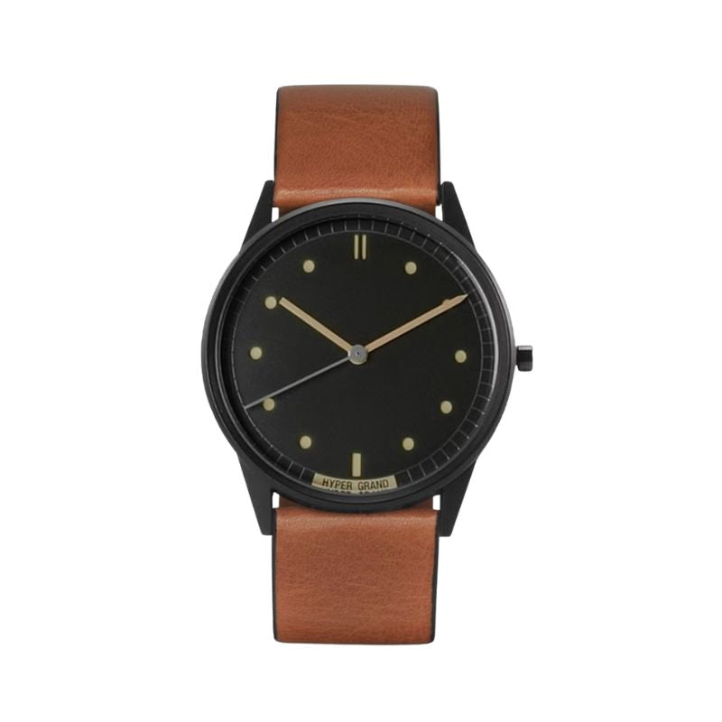 HYPERGRAND 01 Classic Black Vintage with Classic Leather Straps - From The Archives