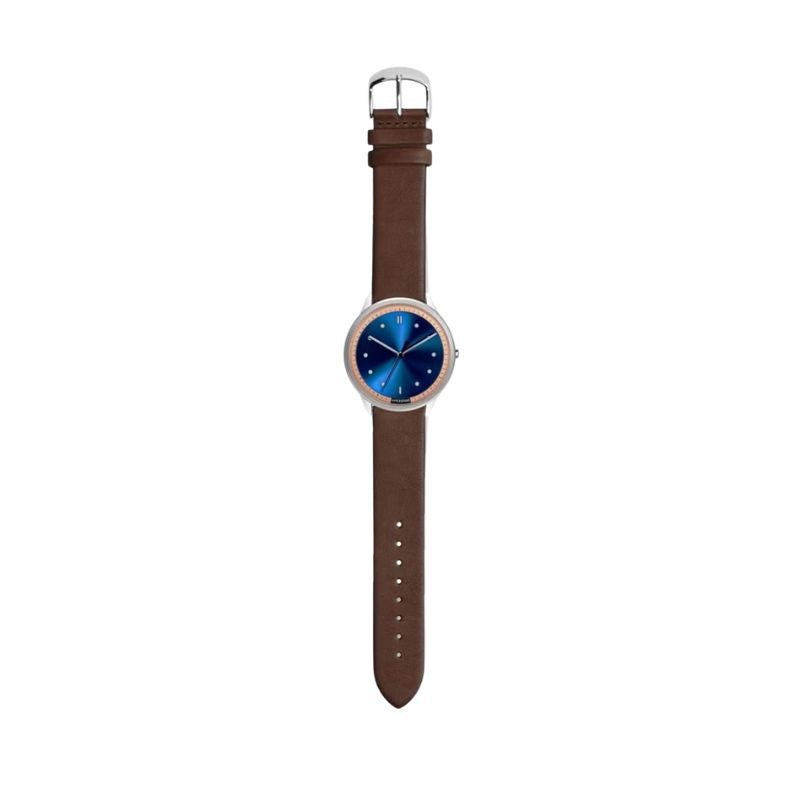 HYPERGRAND 02 Nato Silver Blue Face with Classic Leather Strap - From The Archives