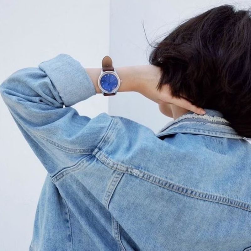 HYPERGRAND 02 Nato Silver Blue Face with Classic Leather Strap - From The Archives