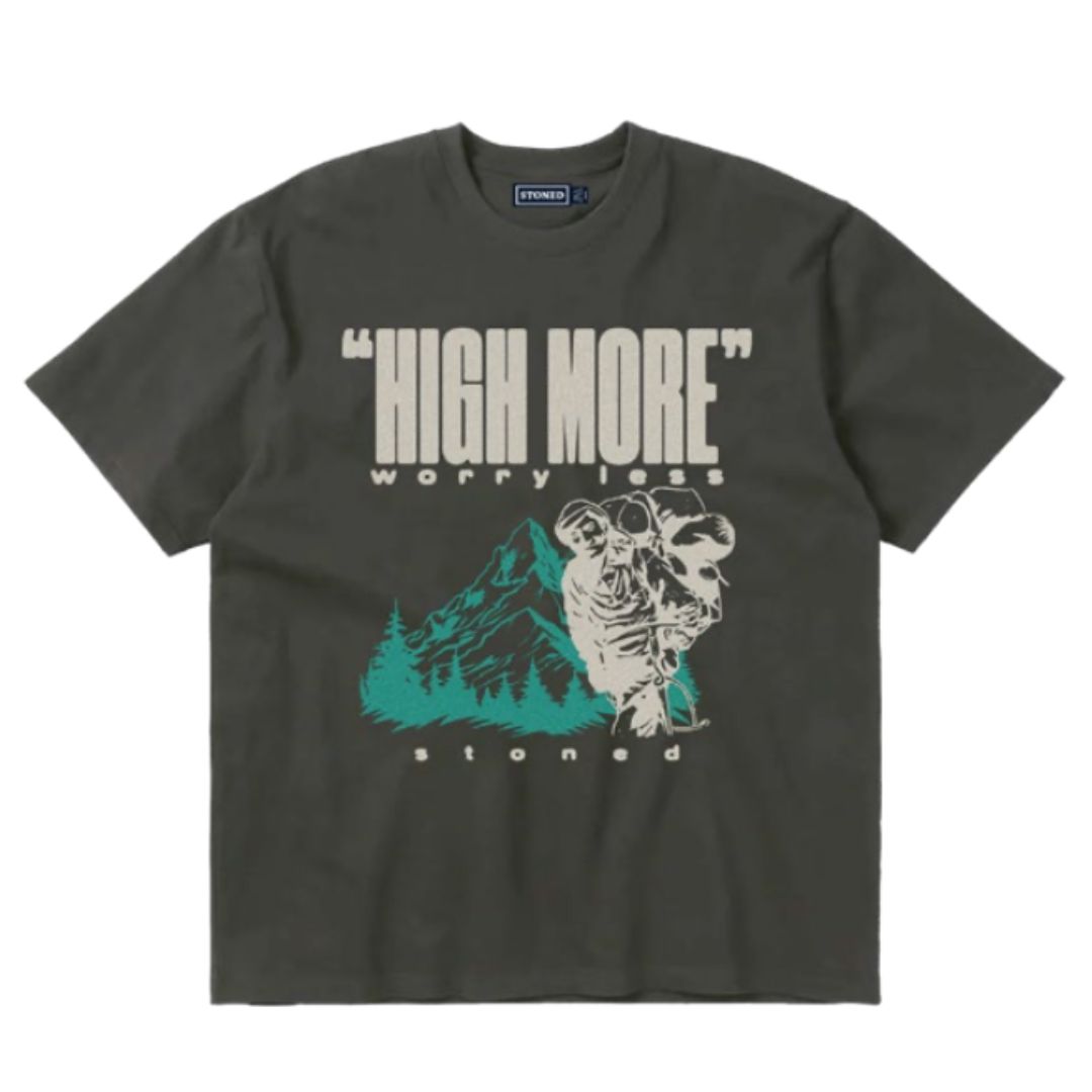 Stoned Bear by Paradise Youth Club High More T-shirt (MYBC)