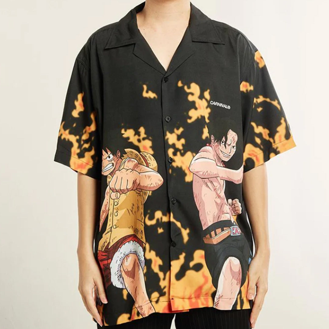 Carnival x One Piece Ace Luffy Hawaiian Shirt