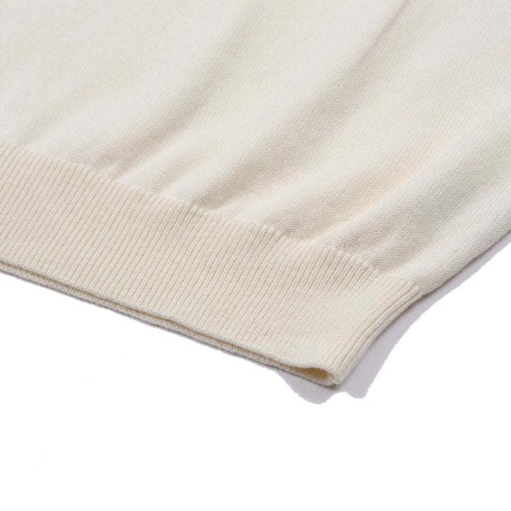 Asterr Long-Sleeve Henley Neck Knit - Supima Cotton