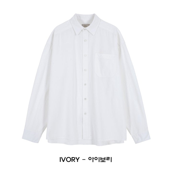 Asterr Long-Sleeve Pocket Shirt- Cotton