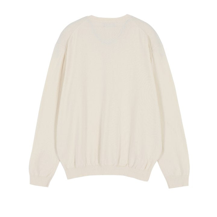Asterr Long-Sleeve Henley Neck Knit - Supima Cotton