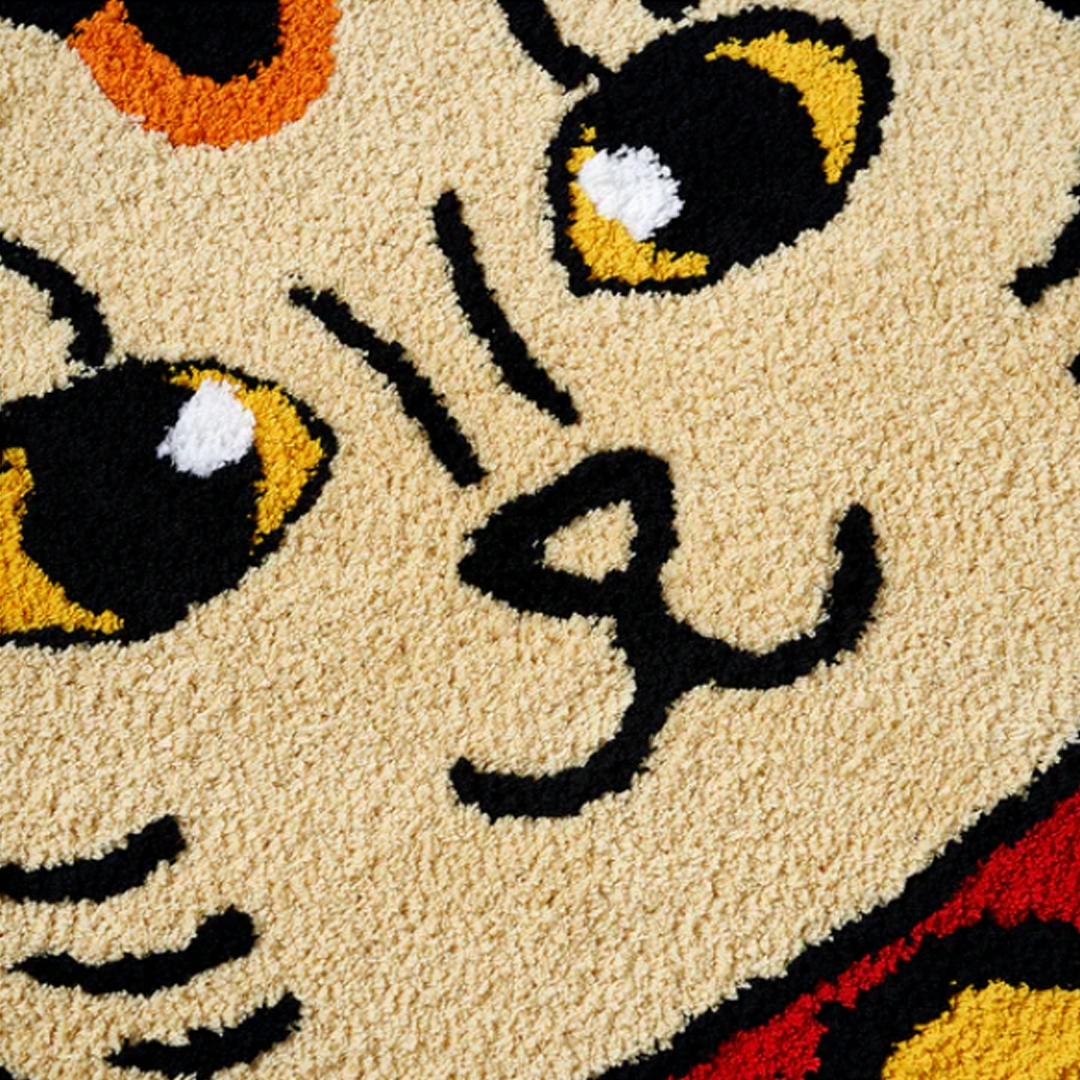 Lucky Cat Rug Yellow