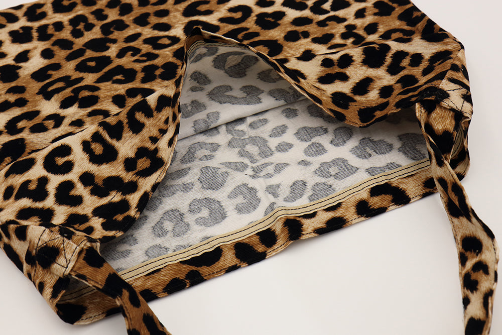 EMIS New Leopard Corduroy Eco Bag - Beige – Zha Huo Dian Pte EMIS New Leopard Corduroy Eco Bag - Beige – Zha Huo Dian Pte