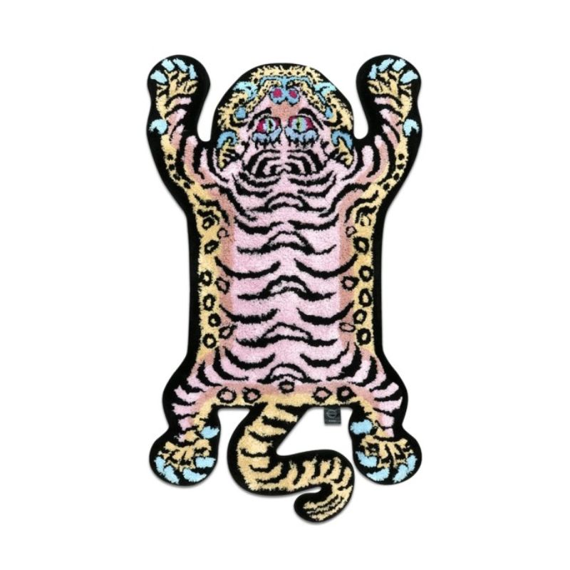 Raw Emotions Tibetan Tiger Rug Pink
